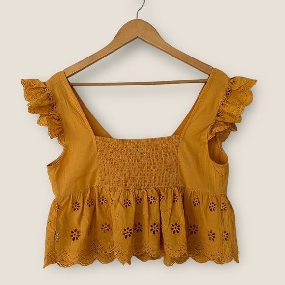 Forever 21 Ruffle Eyelet Cotton Top - Picture 5 of 9